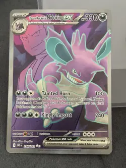 Pokemon TCG Team Rockets Nidoking EX 216/182 Destined Rivals - Image 1