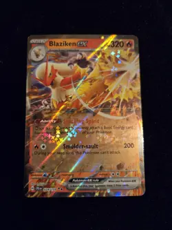 Pokemon TCG Blaziken EX Holo Double Rare Card 024/159 Sv09: Journey Together - Image 1