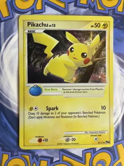 Pikachu - 9/17 - Holo Pop Series 6 Promo Rare - Pokemon Card - LP - Image 1