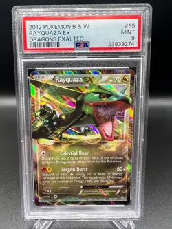 Pokemon Card Rayquaza EX 85/124 Dragons Exalted PSA 9 MINT - Image 1