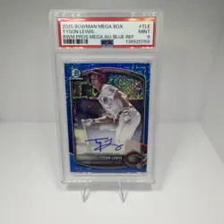 2025 Bowman - Chrome Prospect Mega Box Autographs Tyson Lewis #BMA-TLE Blue Mojo - Image 1