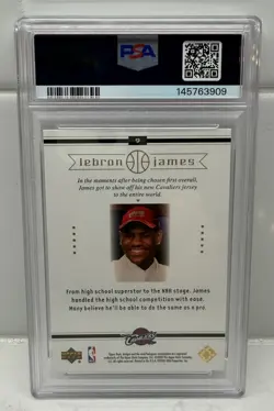 2003-04 Upper Deck Lebron James - Box Set Lebron James LeBron James #9 (RC) - Image 2