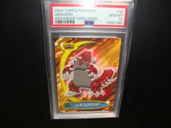 2004 Topps advanced challenge Groudon card # 33 Psa 10 Gem Mint - Image 1