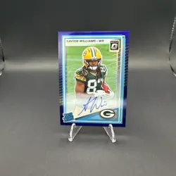2025 Donruss Optic Purple Rookie Savion Williams RC AUTO #28 /50 on Card! - Image 1