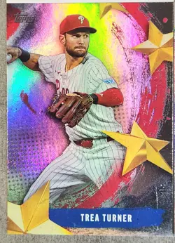 2024- 2025 Topps Series Stars Of MLB Trea Turner Philadelphia Phillies Lot /4 - Image 3
