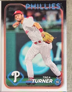 2024- 2025 Topps Series Stars Of MLB Trea Turner Philadelphia Phillies Lot /4 - Image 5