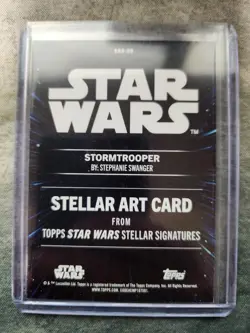 2025 Topps Star Wars Smugglers Outpost Stellar Art Card Stormtrooper SAS-89 /10 - Image 2