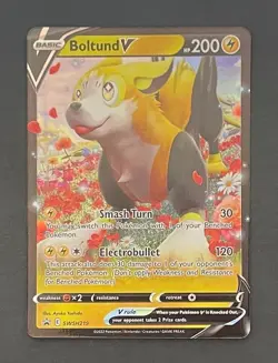 Pokemon Card Boltund V SWSH219 Black Star Promo - Near Mint - Image 1