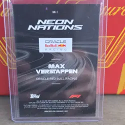 Topps Chrome 2025 Oracle Red Bull Max Verstappen Neon Nations NN-1 - Image 2
