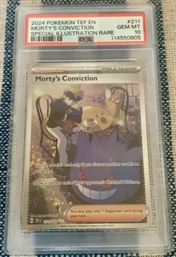 Morty's Conviction Sir Temporal Forces 211/162 PSA 10 Gem Mint - Image 1