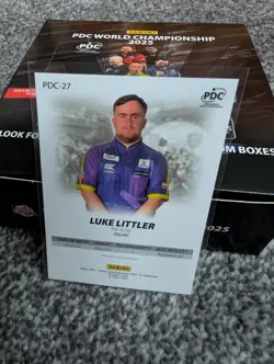 Luke Littler Panini PDC 2025 World Championship Darts Base Card First Edition - Image 2