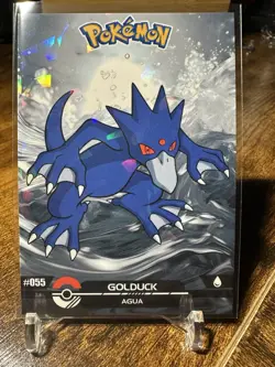 2025 Pokemon Crystal Card Collection Black Dark Edition #055 Golduck Holo - Image 1