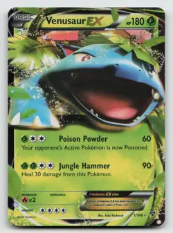 Venusaur EX 1/146 - LP ULTRA RARE XY - 2014 Pokemon TCG Card - Image 1