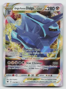 Origin Forme Dialga VSTAR - 114/189 - Pokemon Astral Radiance Ultra Rare Card NM - Image 1