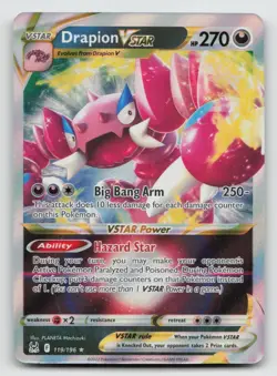 Drapion VSTAR - 119/196 - Pokemon Lost Origins Sword & Shield Ultra Rare Card NM - Image 1