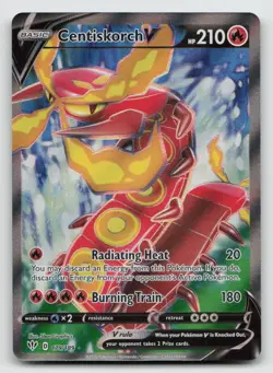 Centiskorch V - 179/189 - Pokemon Darkness Ablaze Sword Shield Full Art Card NM - Image 1
