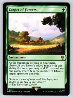 Carpet of Flowers R Universes Beyond: Doctor Who 229 NM MTG Magic TCG - Image 1