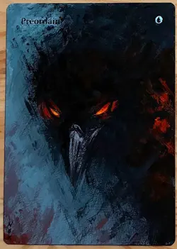 Hand-painted MTG alter | Preordain | textless NOX altered art - Image 1