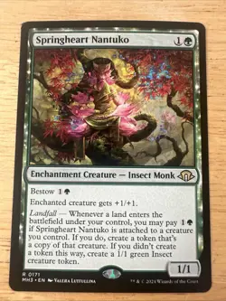 MTG Springheart Nantuko (171) | NM | Modern Horizons 3 (MH3) - Image 1