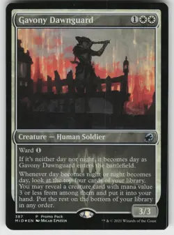 Gavony Dawnguard Foil P Promo Pack: Innistrad: Midnight Hunt 387 MTG - Image 1