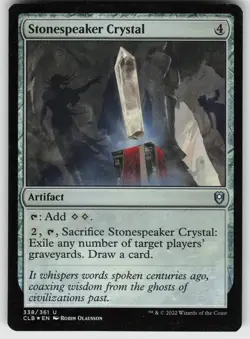Stonespeaker Crystal Foil U Commander Legends: Battle for Baldur's Gate 338 MTG - Image 1