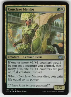 Conclave Mentor Foil U Double Masters 2022 195 MTG - Image 1