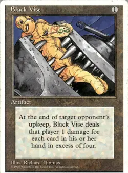 1995 Magic The Gathering Fourth Edition Black Vise Light Play - Image 1