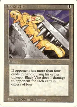 1994 Magic The Gathering Revised Edition Black Vise Light Play - Image 1