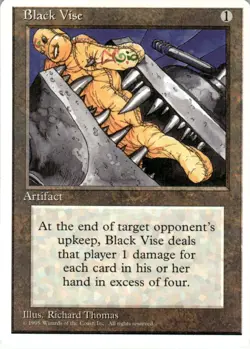 1995 Magic The Gathering Fourth Edition Black Vise Light Play - Image 1