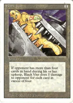 1994 Magic The Gathering Revised Edition Black Vise Light Play - Image 1