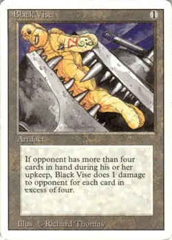 1994 Magic The Gathering Revised Edition Black Vise Light Play - Image 1