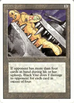 1994 Magic The Gathering Revised Edition Black Vise Light Play - Image 1