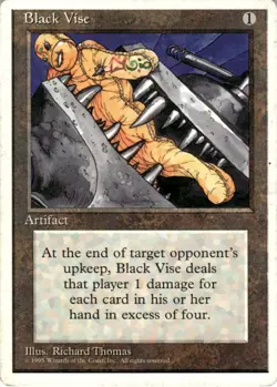 1995 Magic The Gathering Fourth Edition Black Vise Light Play - Image 1