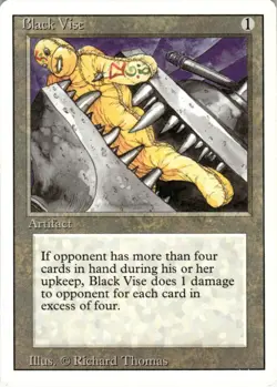 1994 Magic The Gathering Revised Edition Black Vise Light Play - Image 1