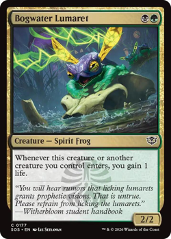 MTG Magic 1x Bogwater Lumaret FOIL (M/NM) Secrets of Strixhaven - Image 1