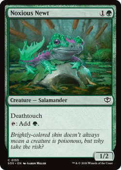MTG Magic 1x Noxious Newt FOIL (M/NM) Secrets of Strixhaven - Image 1