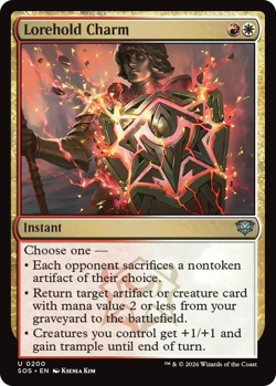 MTG Magic 1x Lorehold Charm FOIL (M/NM) Secrets of Strixhaven - Image 1