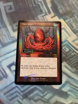 MTG Foil Mox Jasper Serial Numbered 127/500 TDM (Corner Ding Please See Photos) - Image 2