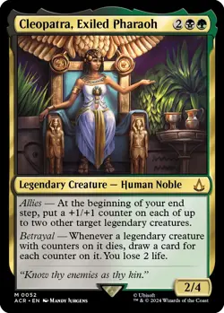 Foil - Cleopatra, Exiled Pharaoh - 52 / NM / English MTG - Image 1