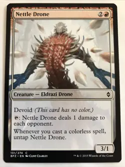 MTG Battle For Zendikar Nettle Drone 131/274 NM - Image 1