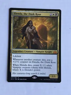 MTG Magic the Gathering English Rivals of Ixalan Elenda, the Dusk Rose LP - Image 1