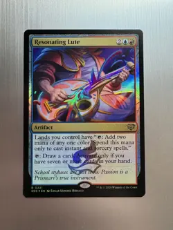 Resonating Lute - 221 - MTG: Secrets of Strixhaven - Rare - FOIL - Image 1