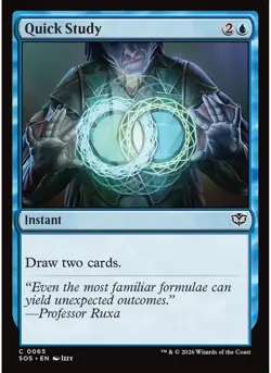 Quick Study (Foil) 65 MTG NM - Secrets of Strixhaven - Image 1