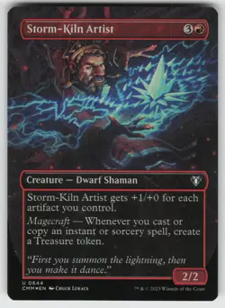 Storm-Kiln Artist (Borderless) Foil U Commander Masters 644 MTG - Image 1