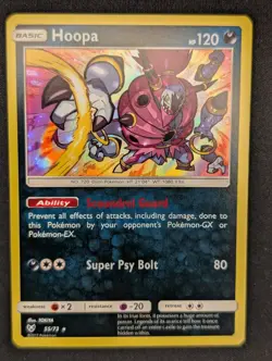 Pokemon TCG Hoopa 55/73 Shining Legends Holo - Image 1