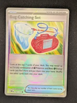 Pokemon TCG Bug Catching Set 102/131 Prismatic Evolutions Pokeball Reverse - Image 1