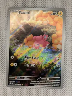 Pokemon TCG Pawmi 226/091 Secret Rare Paldean Fates - Image 1