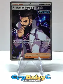 Pokemon Professor Turo's Scenario 240/182 Paradox Rift SV Ultra Rare Full Art - Image 1