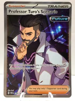 Pokemon Professor Turo's Scenario 240/182 Paradox Rift SV Ultra Rare Full Art - Image 2