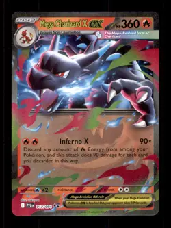 MEGA CHARIZARD X EX 013/094 DOUBLE RARE PHANTASMAL FLAMES POKEMON NM/M - Image 1